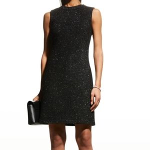 NWT St. John Metallic Knit Shift Sweater Dress